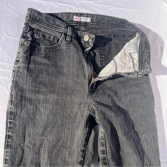 Lee Women's Straight Leg Jeans - Dark Gray - Picture 3 of 8